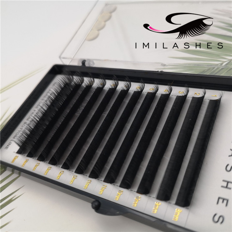 Wholesale high quality ellipse flat lash extensions in Europe-V